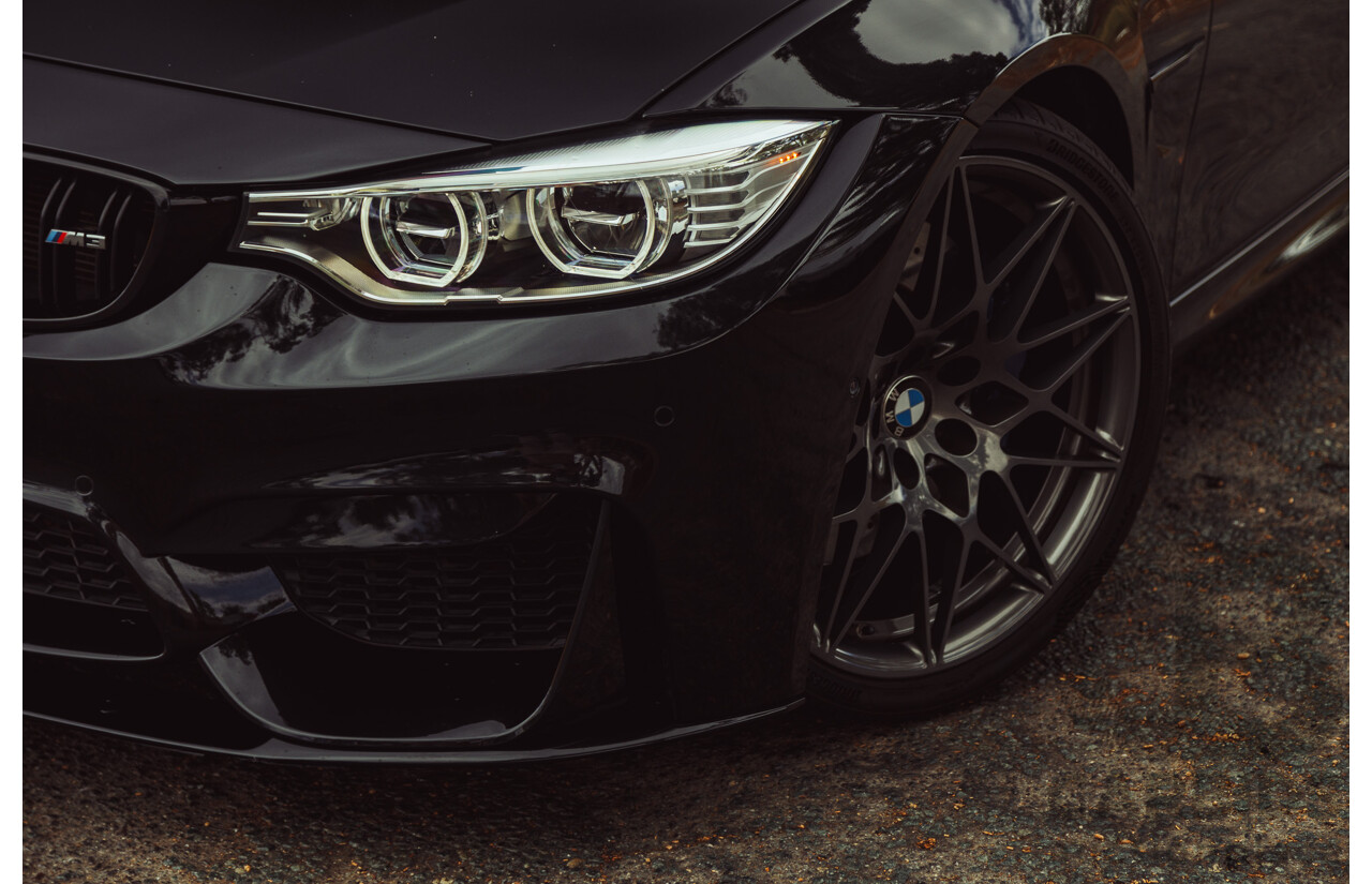 3/2017 BMW M3 Competition LCI F80 4d Sedan Black Sapphire Metallic Twin Turbo 3.0L