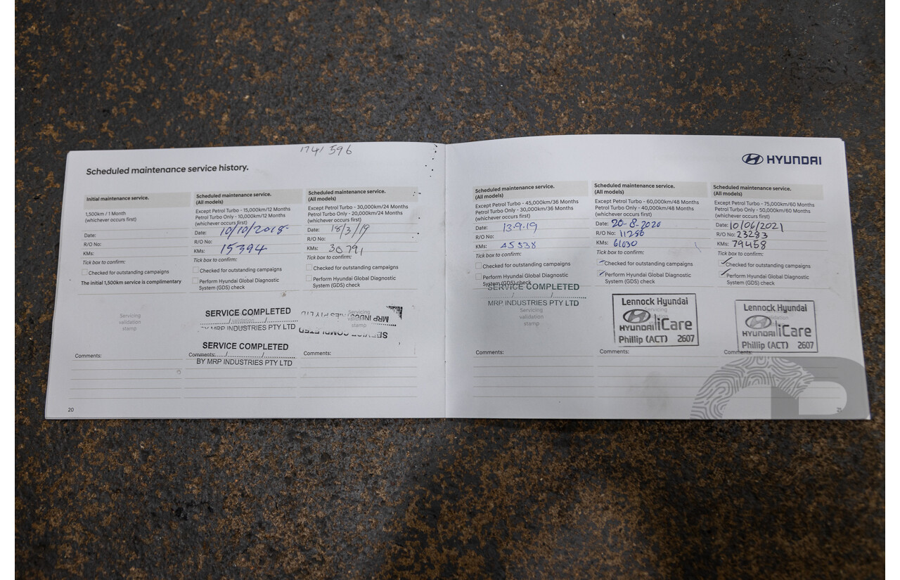 03/2018 Hyundai I30 ACTIVE FWD PD 4D Hatchback Polar White 2.0L