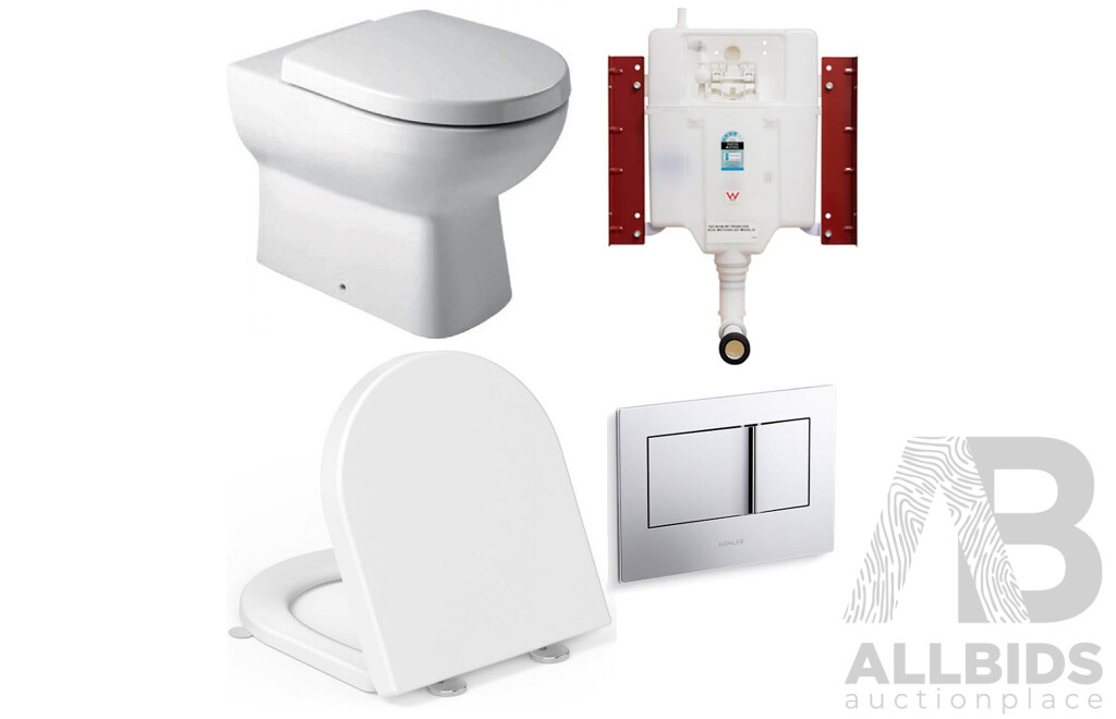 Kohler Toilet Package w/ YEAUPE Toilet Seat - Brand New - Total ORP $1,448.49