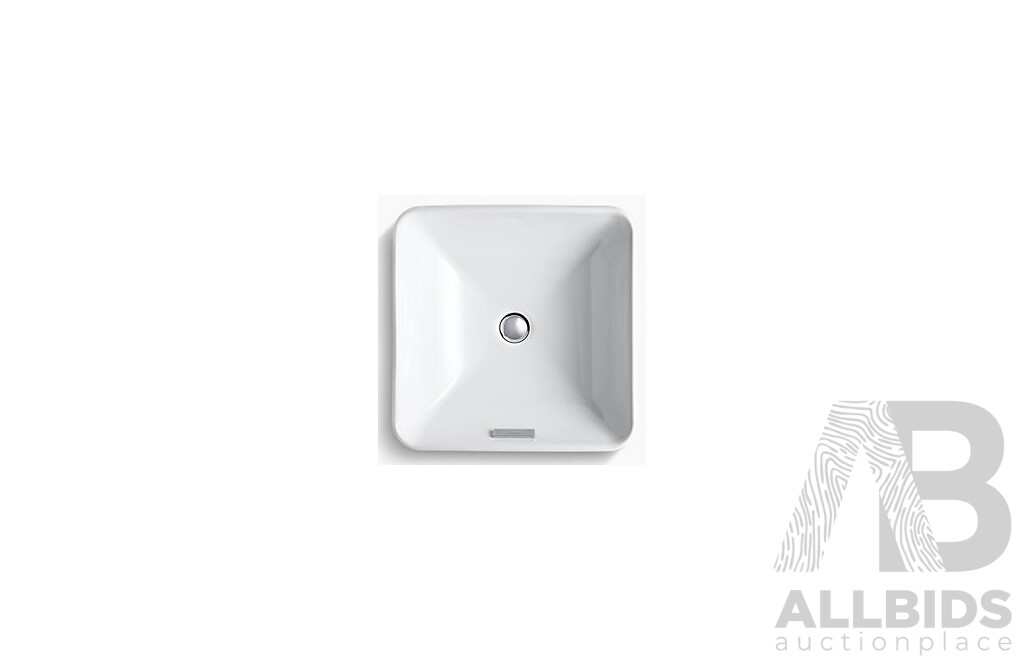 Kohler Forefront Square Vessel Countertop Ceramic Basin - Brand New - ORP $459.00
