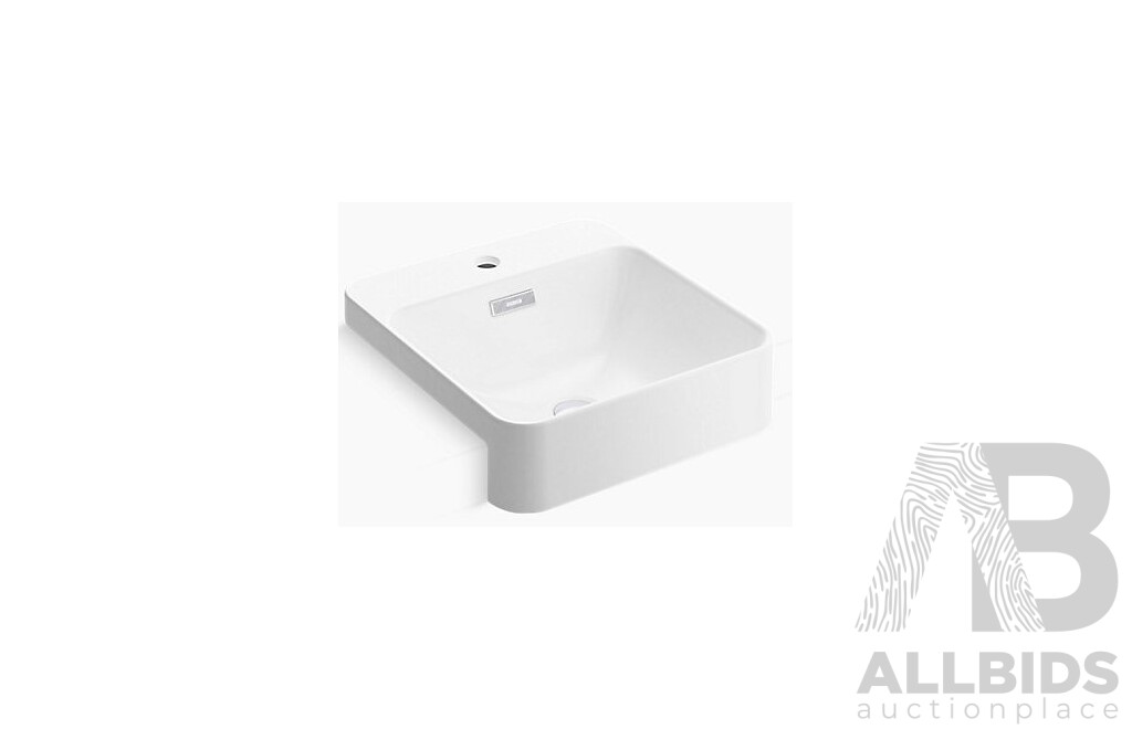 Kohler Forefront Square Semi Recessed Basin with Tap Hole - Brand New - ORP $499.00