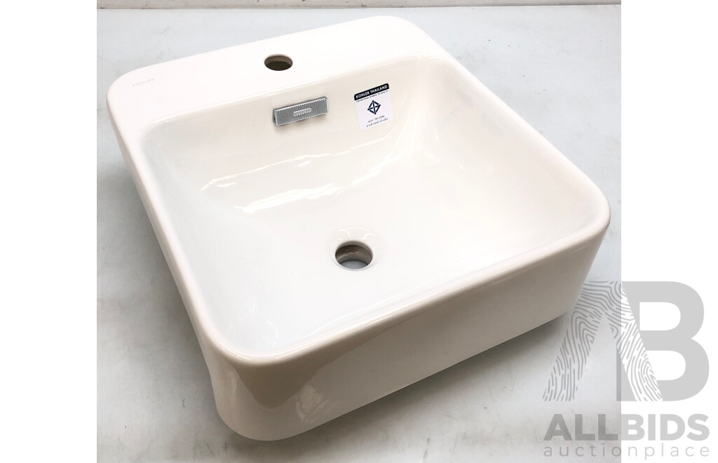 Kohler Forefront Square Semi Recessed Basin with Tap Hole - Brand New - ORP $499.00