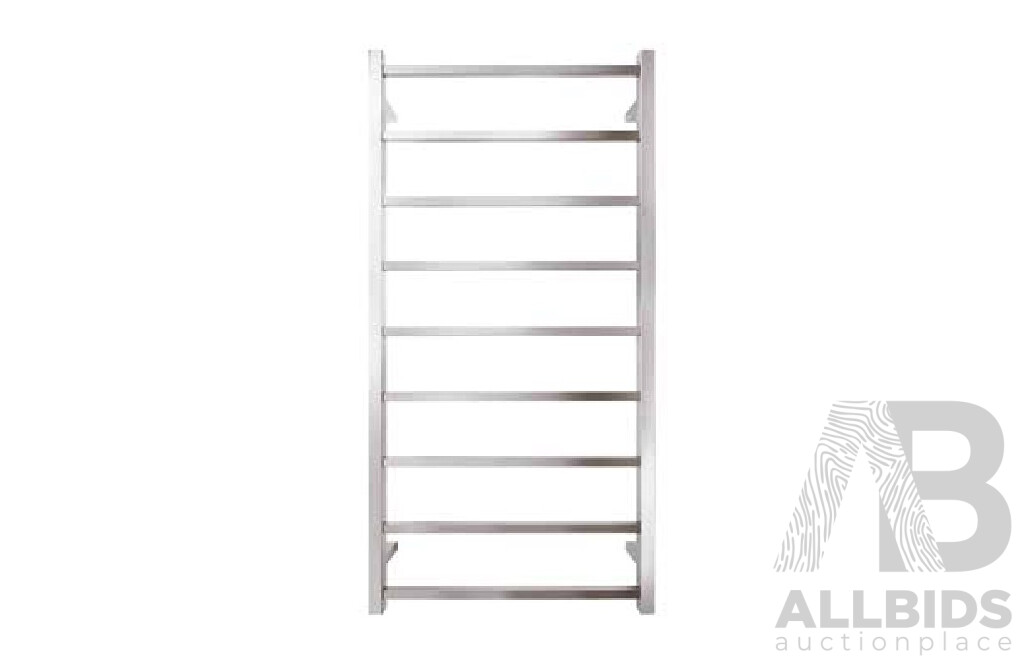 Forme Retro 9 Bar Plug in Square Heated Towel Rail(Lot of Five) - 1200mm - Brand New - ORP $2500.00