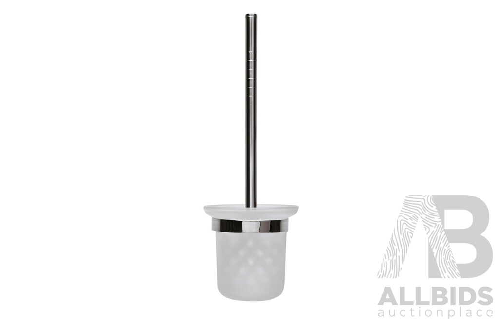 Forme Wall Mountable Toilet Brush and Holder(Round) - Lot of Four - Brand New - ORP $550.00