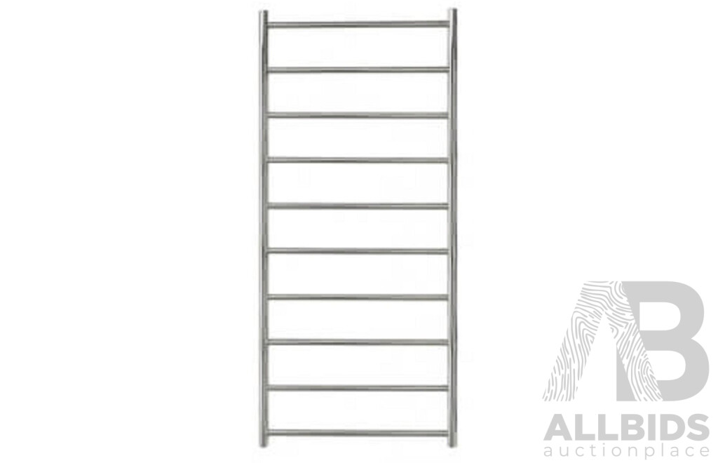 Forme Manhattan Series Round 10 Bar Heated Towel Rail - 1340mm - Brand New - RRP $1270.00