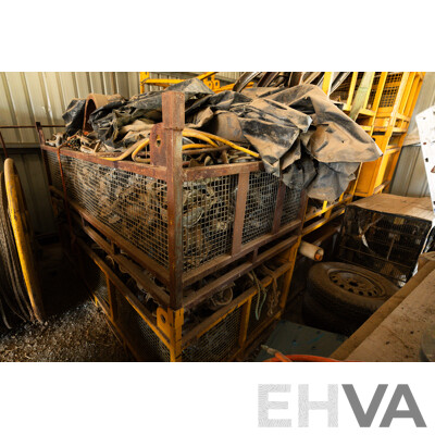 3 Custom Built Stacking Cages for Industrial Use