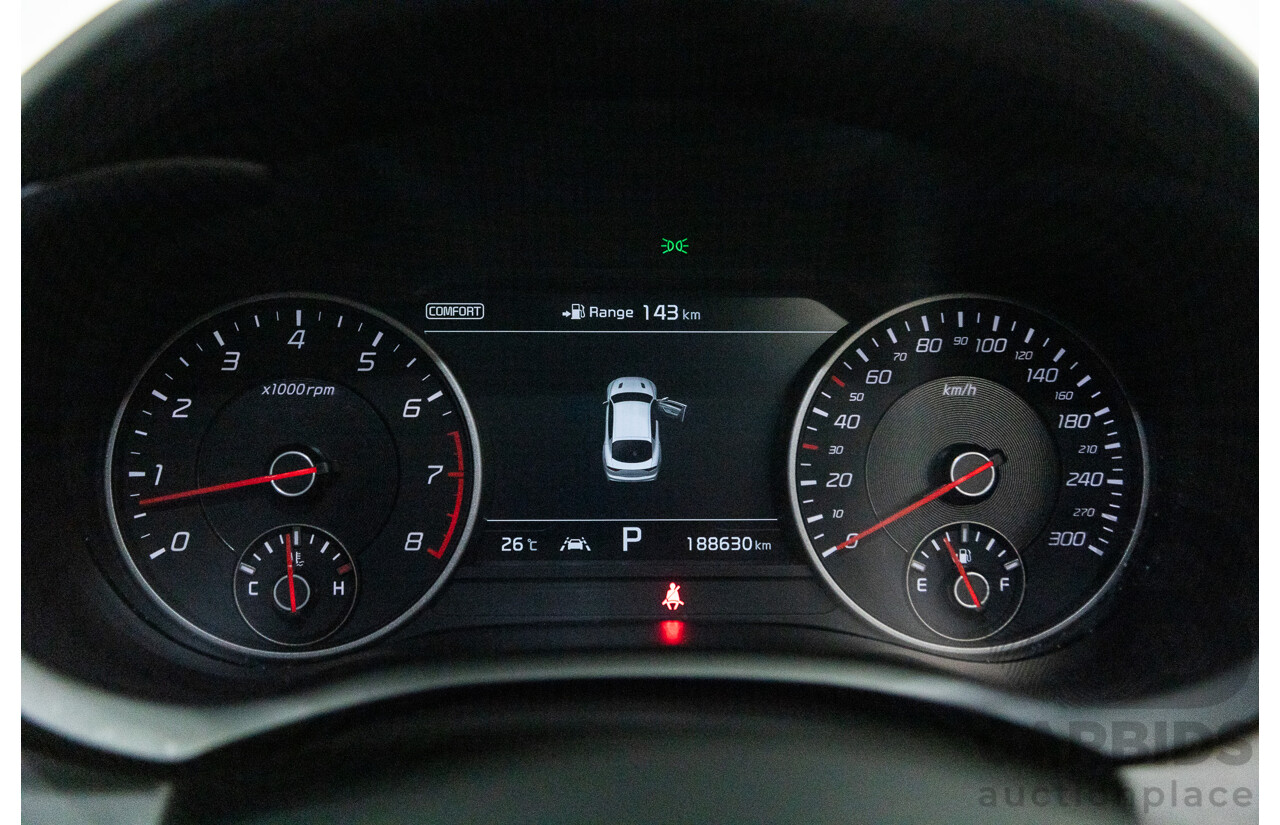 01/2018 Build 12/2017 Kia Stinger GT CK MY18 (344) 4d Sedan Hichroma Red Metallic (Grey Wrap) Twin Turbo 3.3L