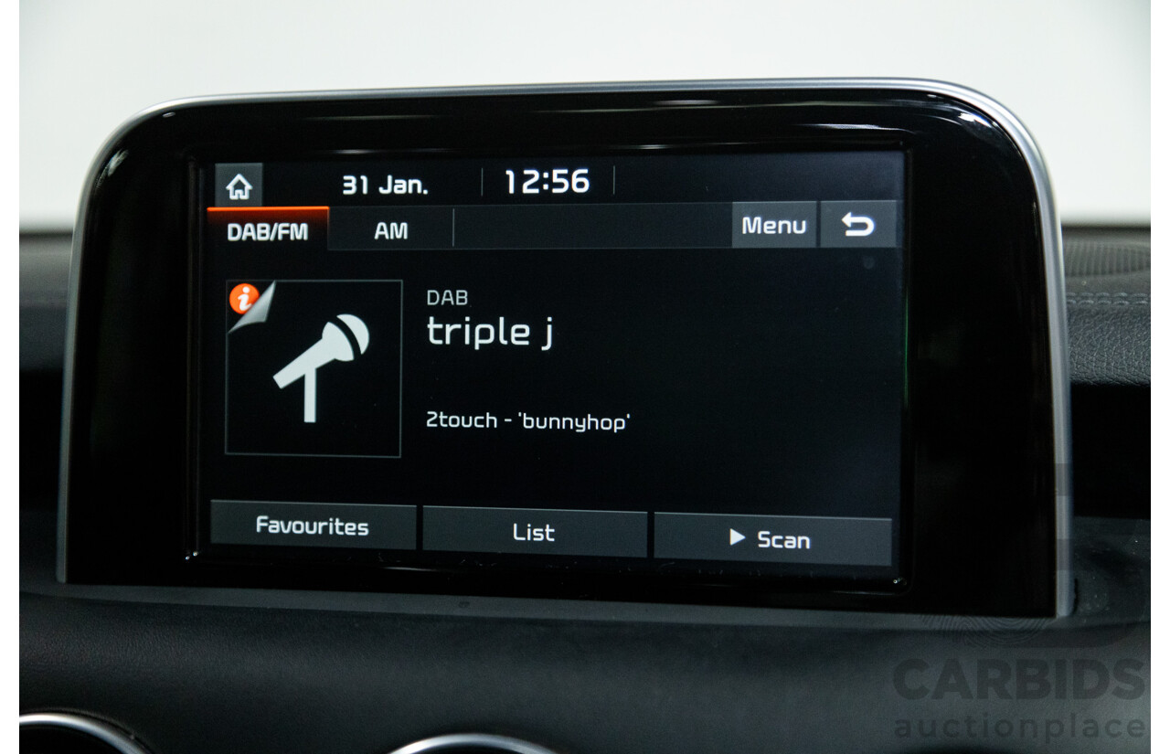 01/2018 Build 12/2017 Kia Stinger GT CK MY18 (344) 4d Sedan Hichroma Red Metallic (Grey Wrap) Twin Turbo 3.3L