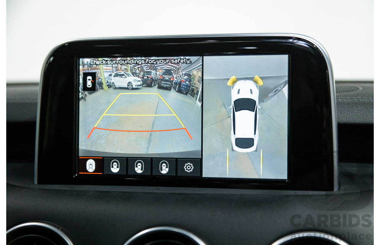 01/2018 Build 12/2017 Kia Stinger GT CK MY18 (344) 4d Sedan Hichroma Red Metallic (Grey Wrap) Twin Turbo 3.3L