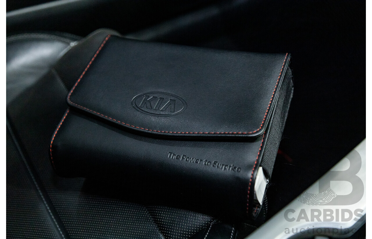 01/2018 Build 12/2017 Kia Stinger GT CK MY18 (344) 4d Sedan Hichroma Red Metallic (Grey Wrap) Twin Turbo 3.3L