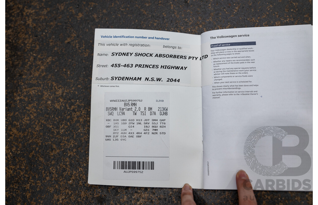 04/2019 Volkswagen Golf R (AWD) Mk7.5 AU MY19 4D Wagon Pure White Turbo 2.0L