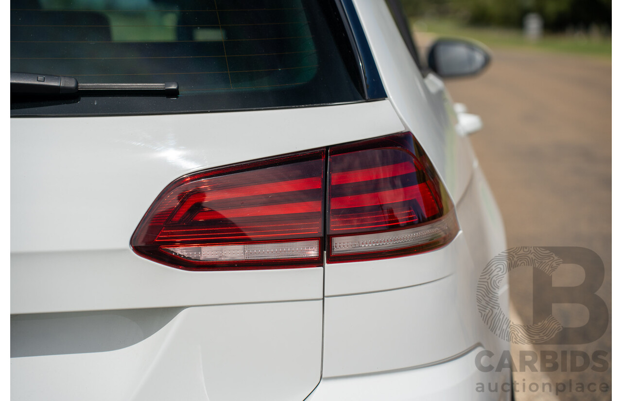 04/2019 Volkswagen Golf R (AWD) Mk7.5 AU MY19 4D Wagon Pure White Turbo 2.0L