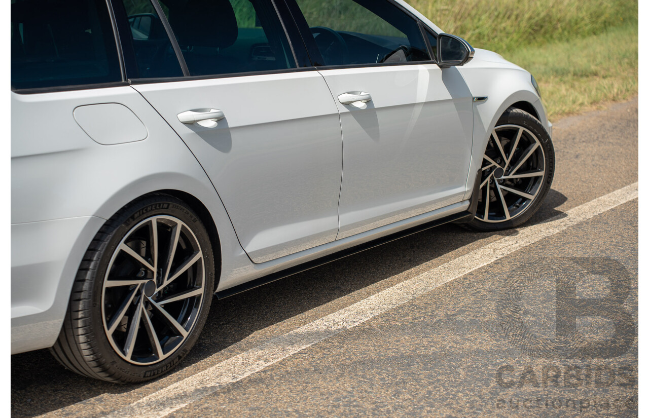 04/2019 Volkswagen Golf R (AWD) Mk7.5 AU MY19 4D Wagon Pure White Turbo 2.0L