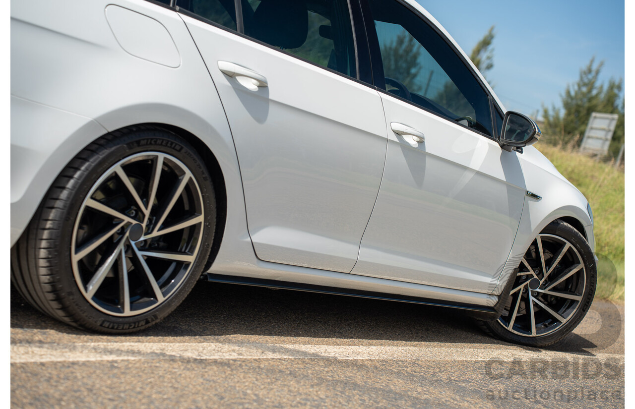 04/2019 Volkswagen Golf R (AWD) Mk7.5 AU MY19 4D Wagon Pure White Turbo 2.0L