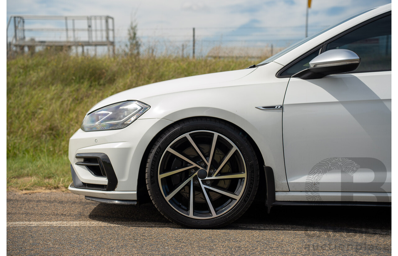 04/2019 Volkswagen Golf R (AWD) Mk7.5 AU MY19 4D Wagon Pure White Turbo 2.0L