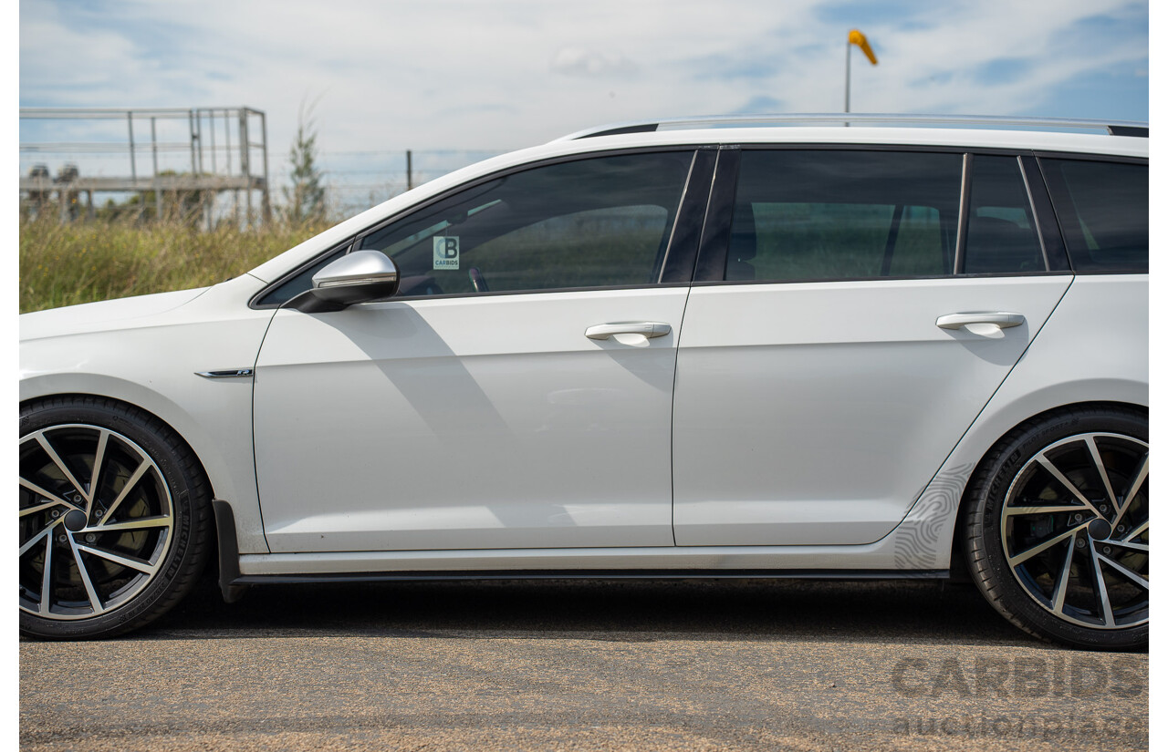04/2019 Volkswagen Golf R (AWD) Mk7.5 AU MY19 4D Wagon Pure White Turbo 2.0L