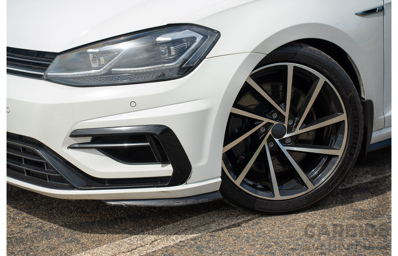 04/2019 Volkswagen Golf R (AWD) Mk7.5 AU MY19 4D Wagon Pure White Turbo 2.0L