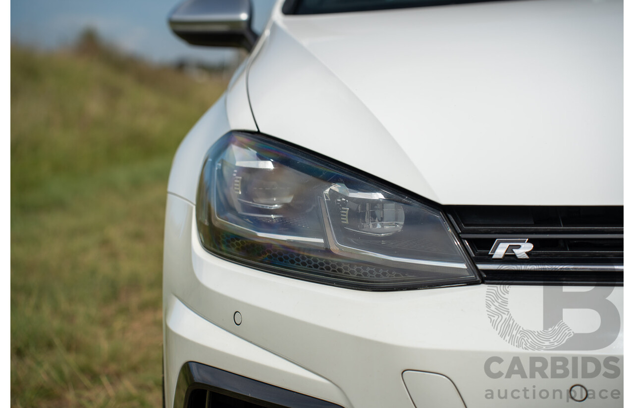 04/2019 Volkswagen Golf R (AWD) Mk7.5 AU MY19 4D Wagon Pure White Turbo 2.0L