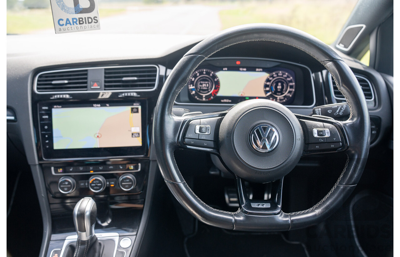 04/2019 Volkswagen Golf R (AWD) Mk7.5 AU MY19 4D Wagon Pure White Turbo 2.0L
