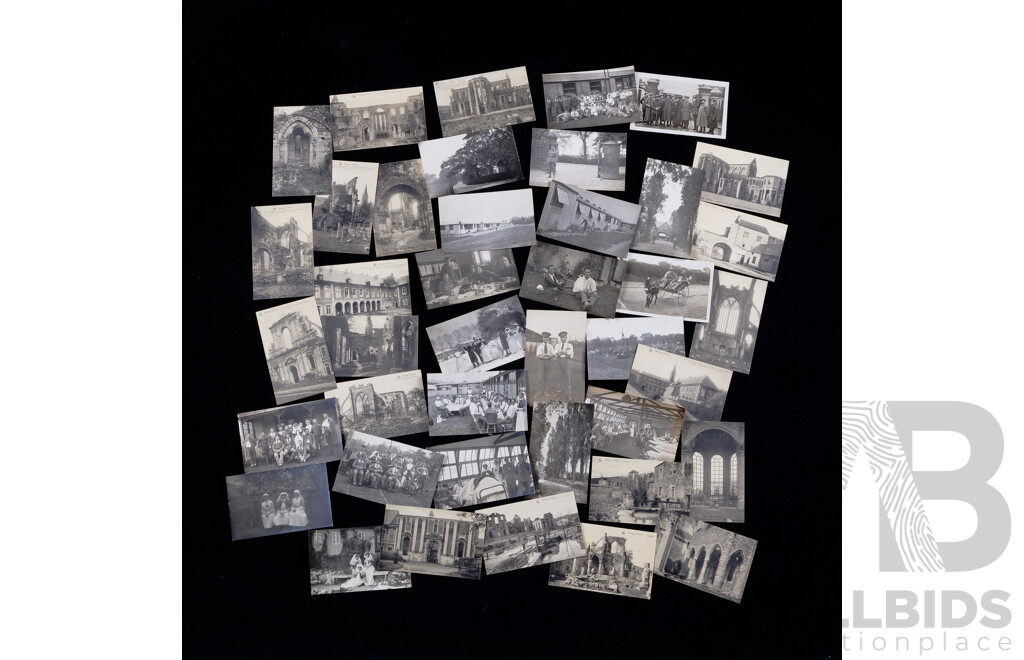 Collection Antique WWI Black & White Postcards