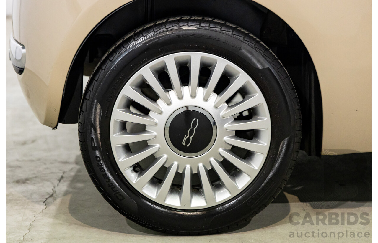 11/2013 Fiat 500 Lounge MY13 3d Hatchback Cappucino Beige Pastel Turbo 0.9L