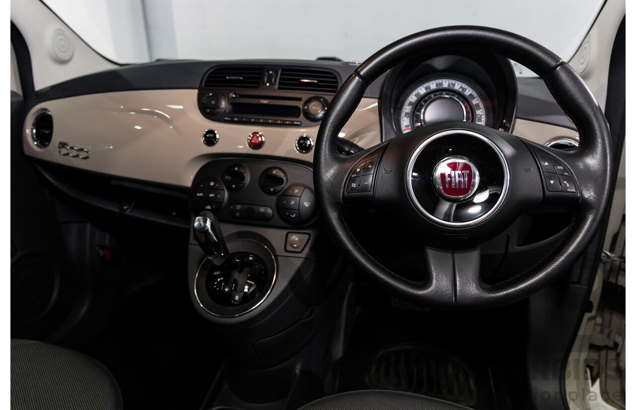 11/2013 Fiat 500 Lounge MY13 3d Hatchback Cappucino Beige Pastel Turbo 0.9L