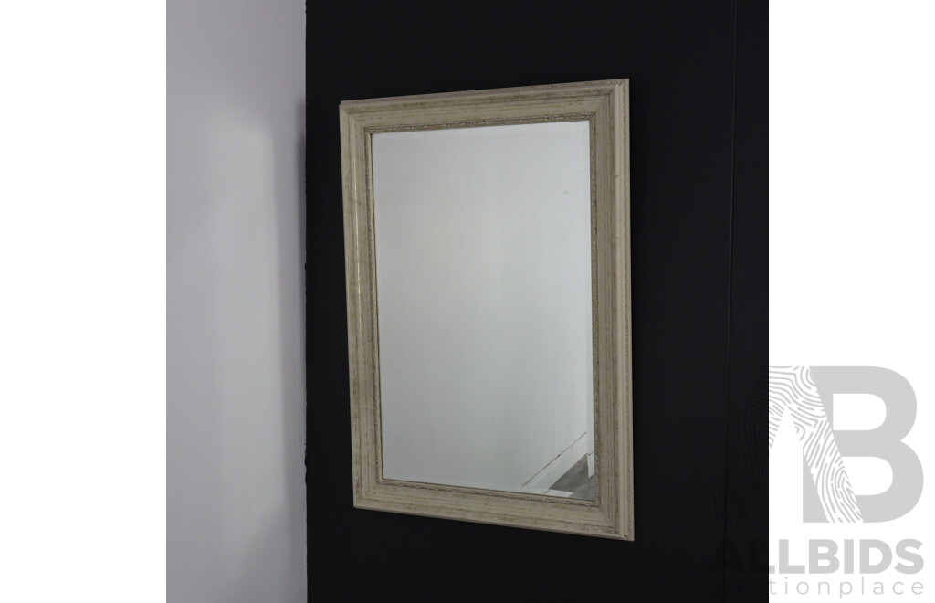 Large Vintage Mirror with Painted Finish