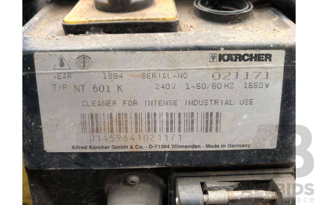 Karcher NT 601 K Electric Industrial Wet and Dry Vacuum Cleaner