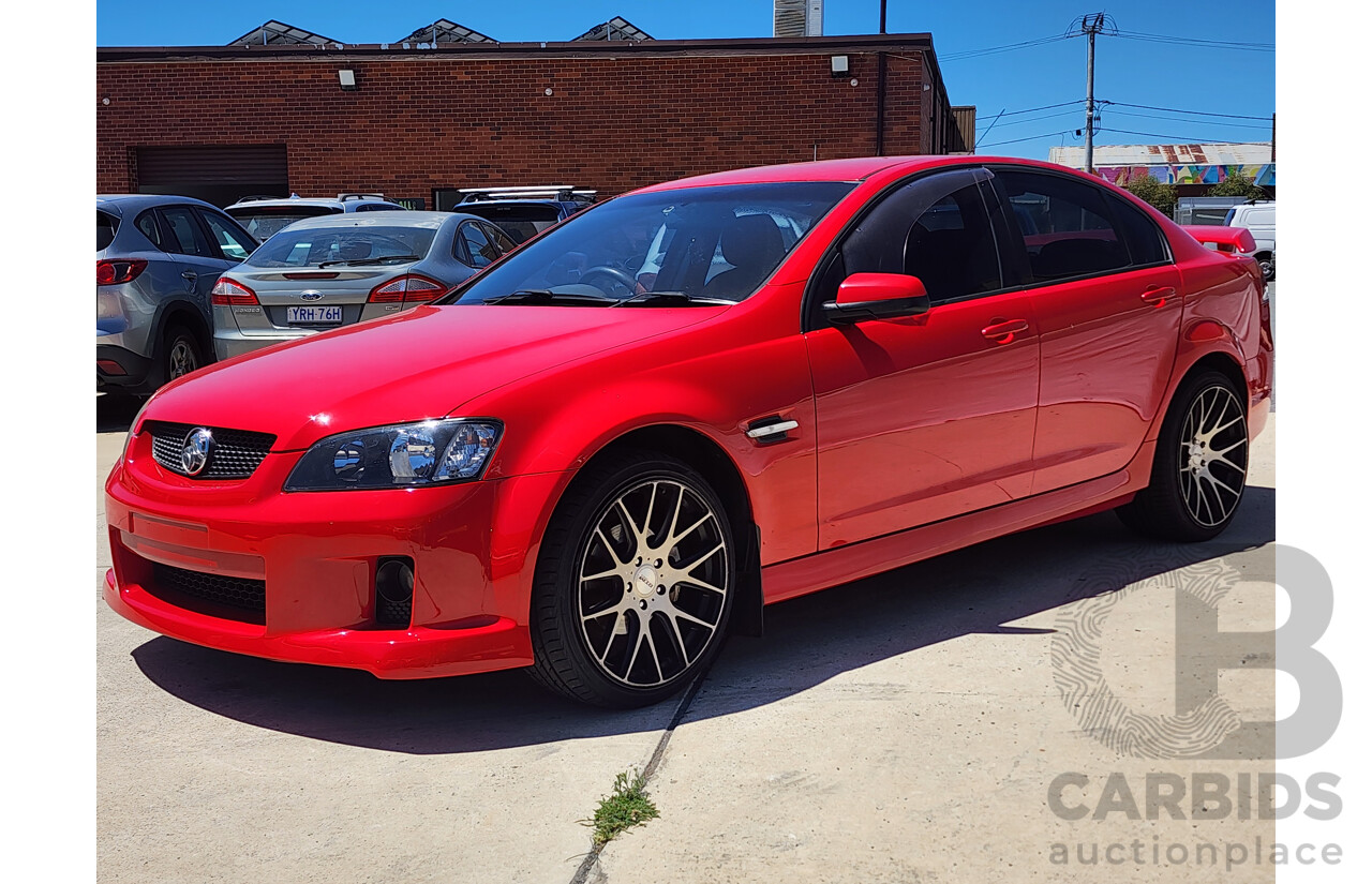 9/2008 Holden Commodore SV6 VE MY09 4d Sedan Red 3.6L