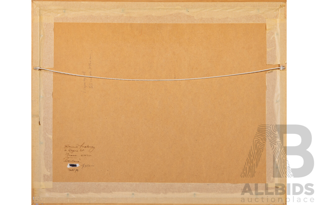 Bonnie Maloney, (20th Century, Australian), Trees and Houses (1998), Original Pastel, 50 X 63 Cm (frame)