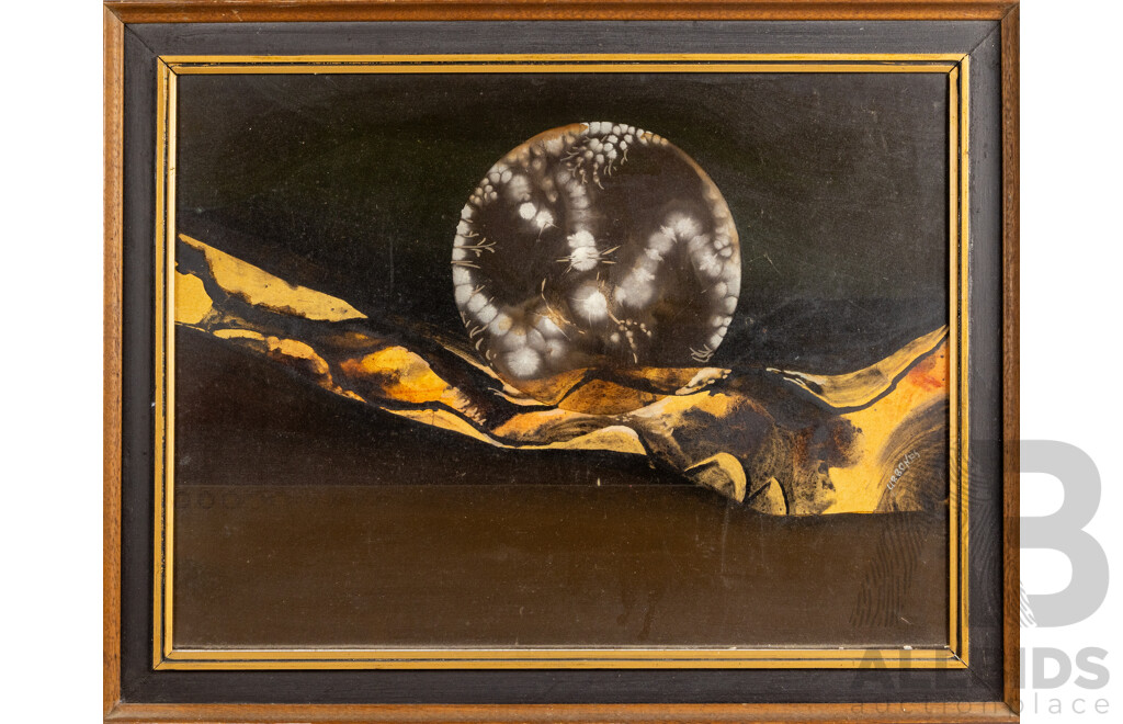 Leonas Urbonas, (20th Century, Lithuanian-Born German-Australian, 1925-2012), Weightless, Original Vintage Oil on Masonite, 51 x 65 cm (frame)