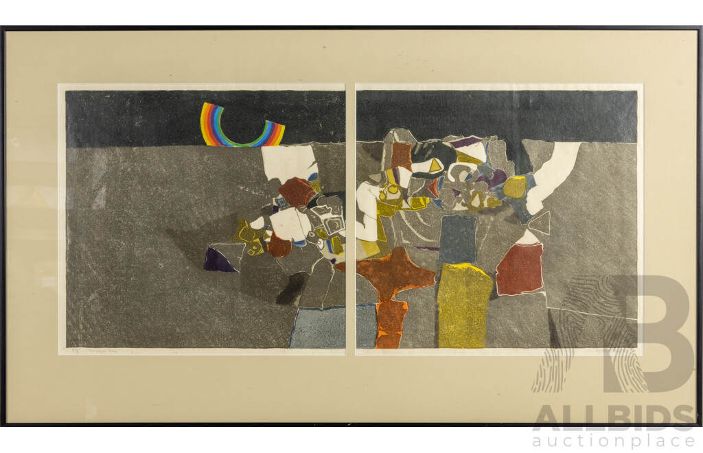 C. Robertson, (20th Century, Australian), Terminal Zone, Signed & Editioned Mixed Media, 53 x 92 cm (frame)