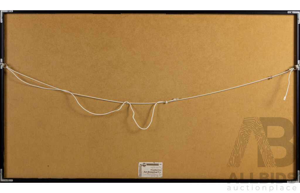 C. Robertson, (20th Century, Australian), Terminal Zone, Signed & Editioned Mixed Media, 53 x 92 cm (frame)