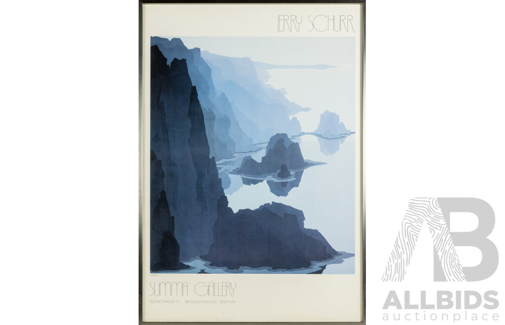 Jerry Schurr, (20th Century, American, 1940-), Olympia, Vintage Colour Poster Print Summa Gallery, Brooklyn, New York, 97 x 68 cm (frame)