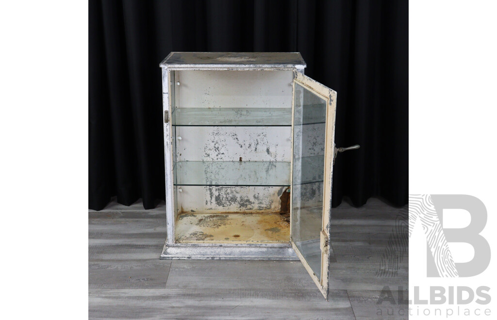 Vintage Zinc Dental Display Case