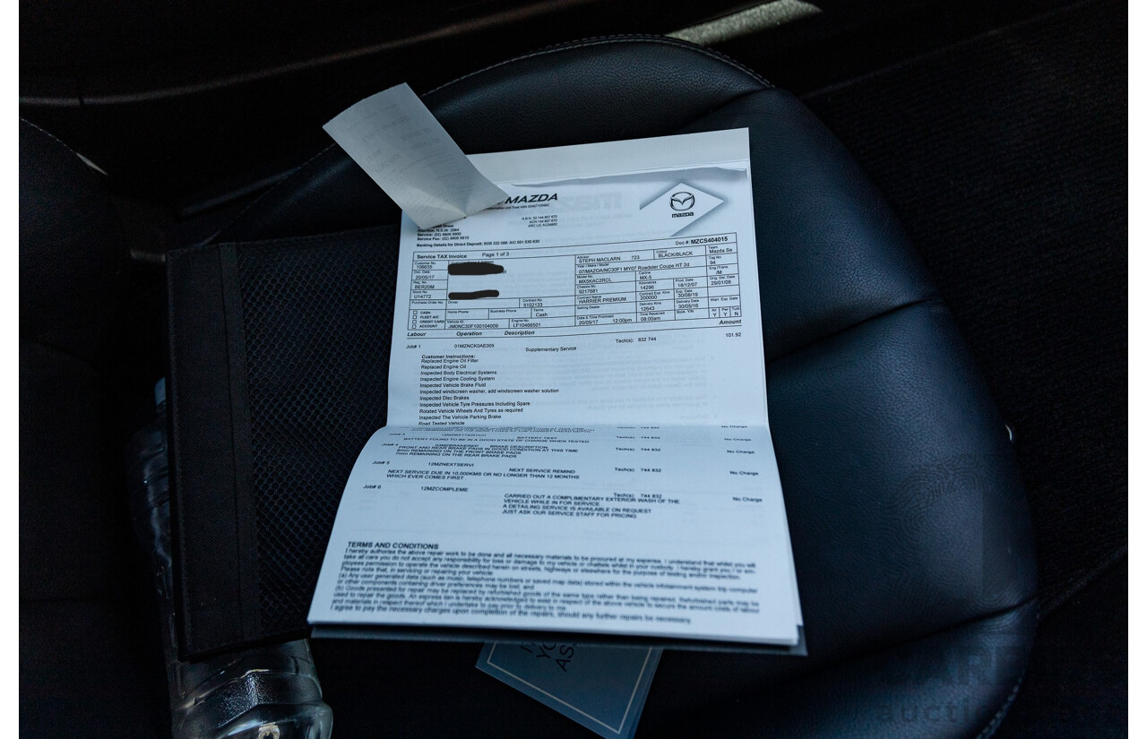 1/2008 Mazda MX-5 NC MY06 Upgrade 2d Hardtop Convertible Brilliant Black 2.0L