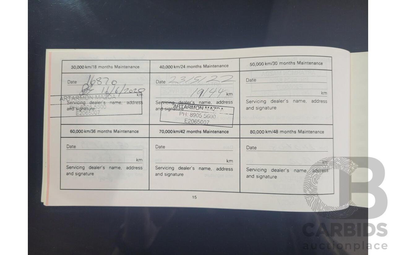 1/2008 Mazda MX-5 NC MY06 Upgrade 2d Hardtop Convertible Brilliant Black 2.0L