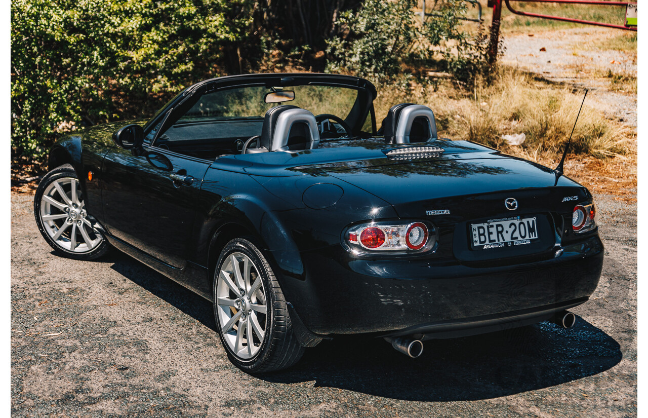 1/2008 Mazda MX-5 NC MY06 Upgrade 2d Hardtop Convertible Brilliant Black 2.0L