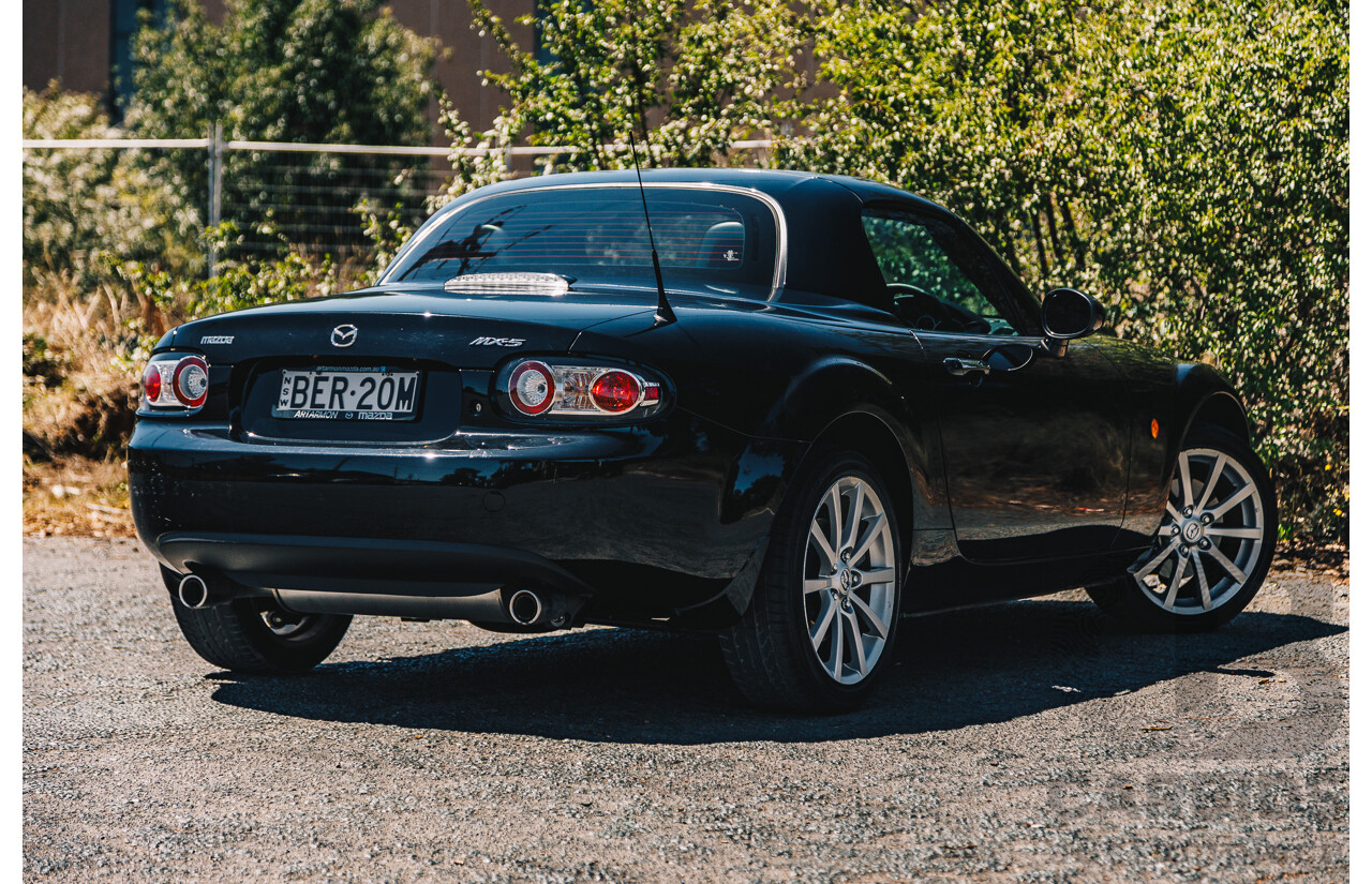 1/2008 Mazda MX-5 NC MY06 Upgrade 2d Hardtop Convertible Brilliant Black 2.0L
