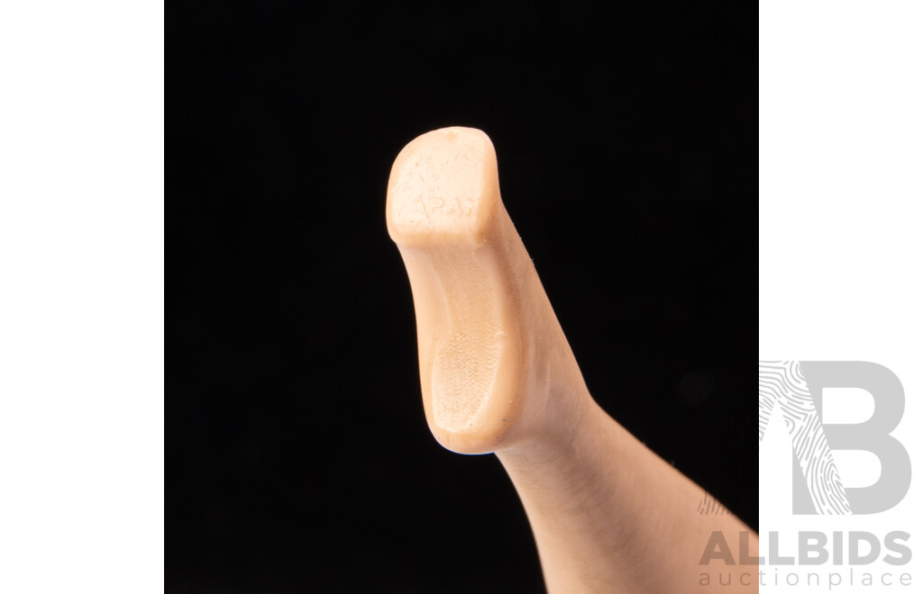 Rare Original Vintage Early 1960s Side Part Blond Bubble Cut Barbie Doll with Full Mattel Stamp & Japan Stamp to Foot, Wearing Labelled Barbie Poodle Parade Outfit