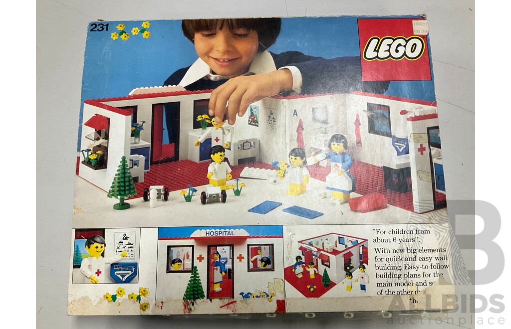 Vintage 1978 Lego Set 231 Hospital in Original Box