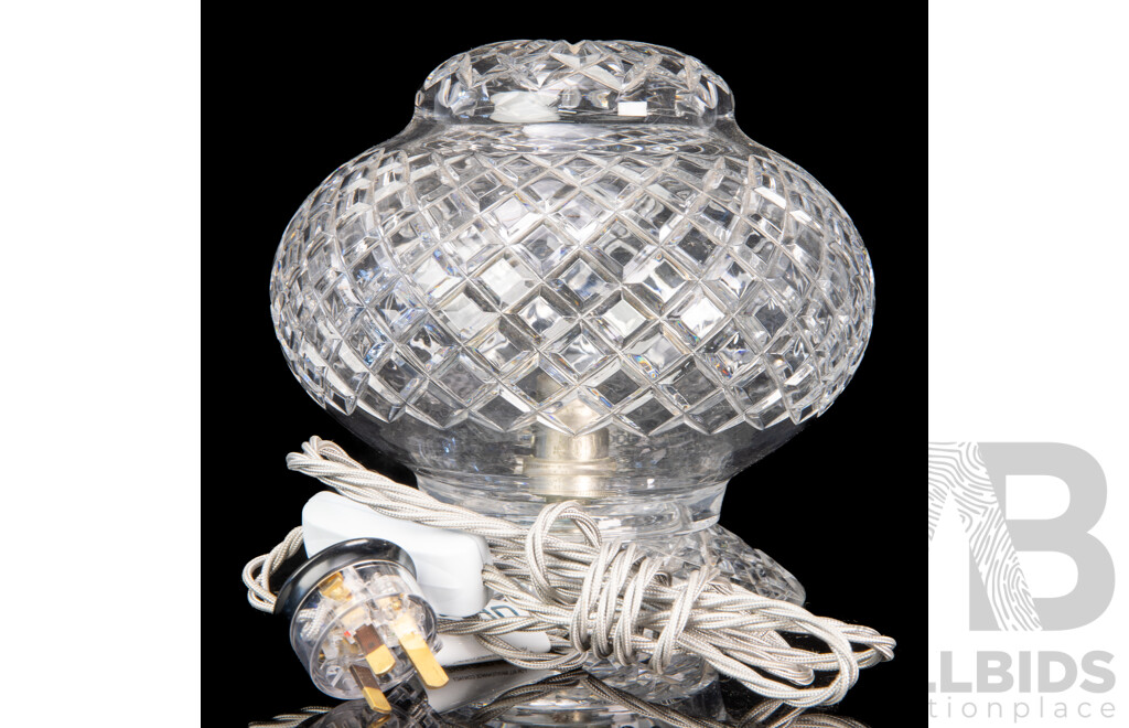 Vintage Cut Crystal Table Lamp
