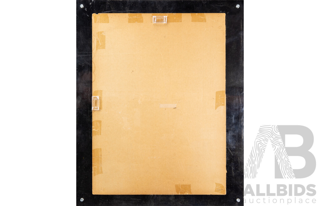 Vintage Australian Arnotts Biscuits Cardboard Sign, in Perspex