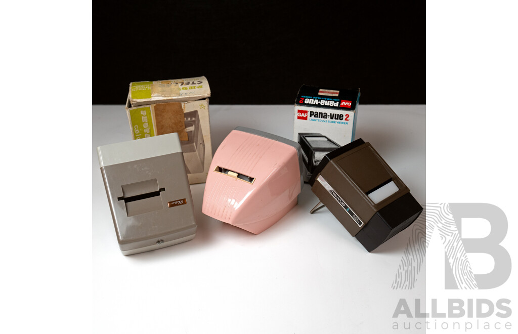 Three Vintage Slide Viewers