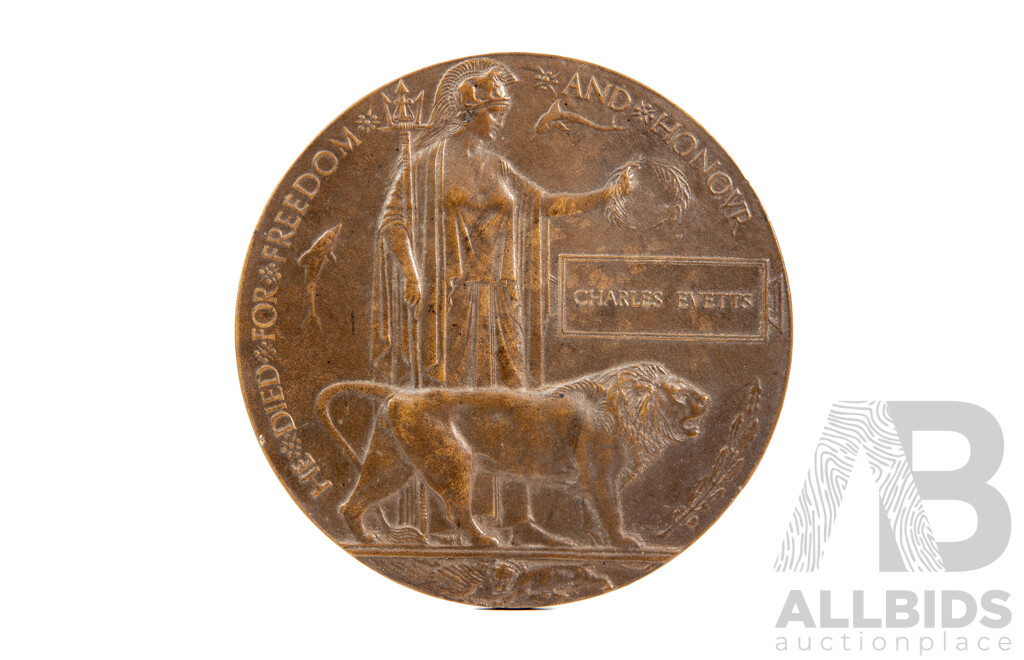British Empire World War One Bronze Dead Man's Penny