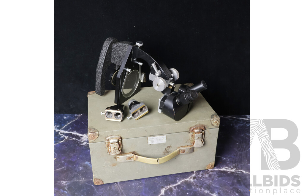 Vintage Cased German Scientific Microscope by Beck Kassel