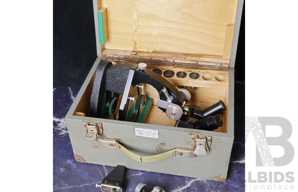 Vintage Cased German Scientific Microscope by Beck Kassel