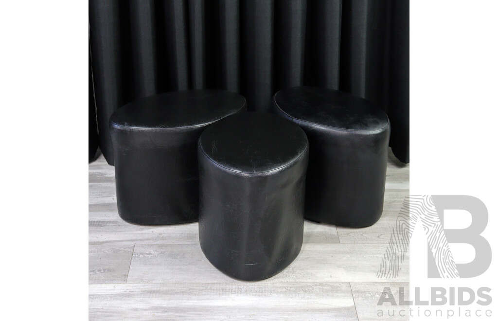 Set of Three Fondu Stools by TH Brown