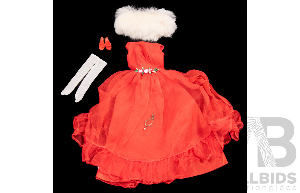 Vintage 1966 Barbie Junior Prom Set Including Clothes & Accessories, Complete
