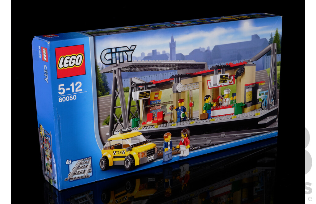Retired Lego Set, City, Train Station, 60050, Sealed New in Box